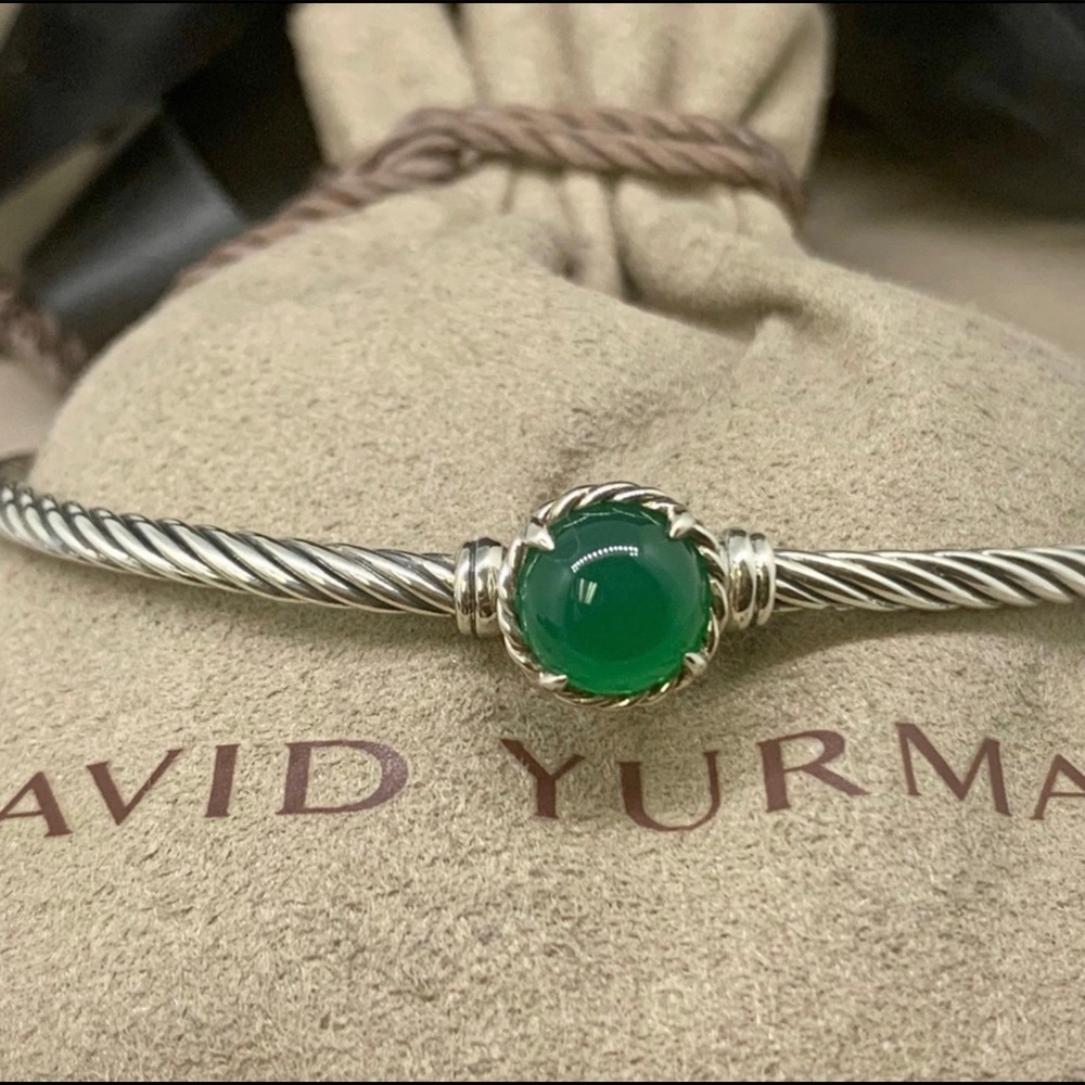 David Yurman Chatelaine Bracelet in Green Onyx